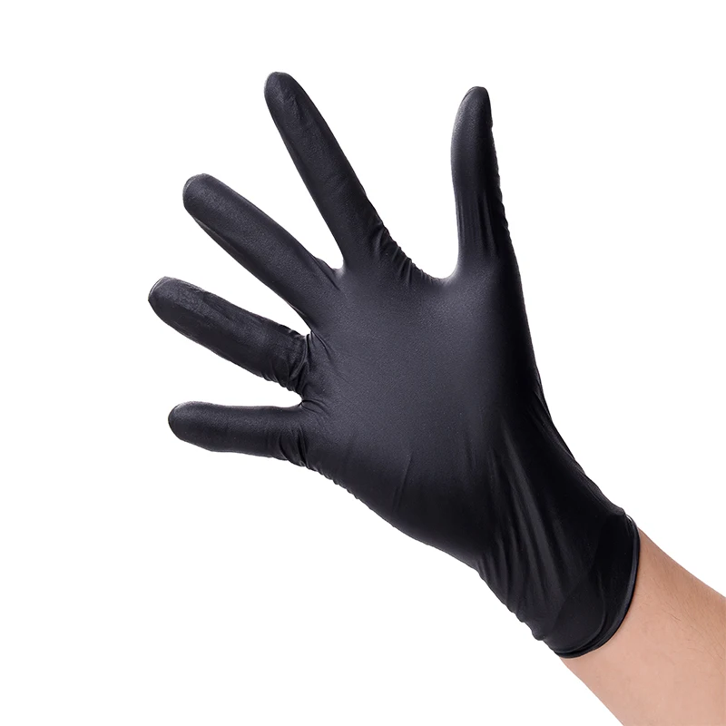 100 pcs High Quality Tattoo &amp Body Art Black Disposable Latex Gloves Available Size Accessories Free Shipping | Красота и здоровье