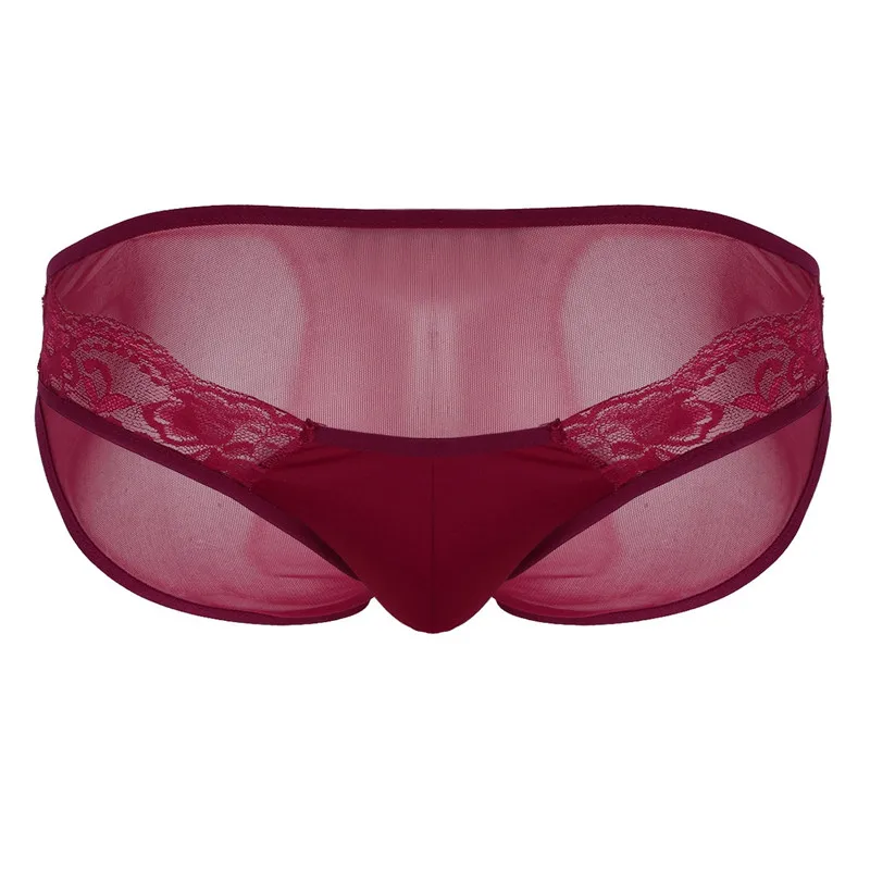 Мужское нижнее белье SISSY, мягкое дышащее прозрачное Сетчатое прозрачное, низкая посадка, мужские трусы для геев, бандаж, бикини, трусы, нижнее белье