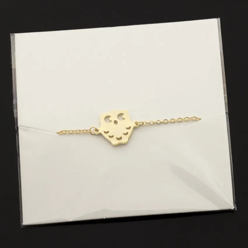 Полумесяц Ночь Сова браслет с Луной амулет ювелирные изделия-талисманы женские