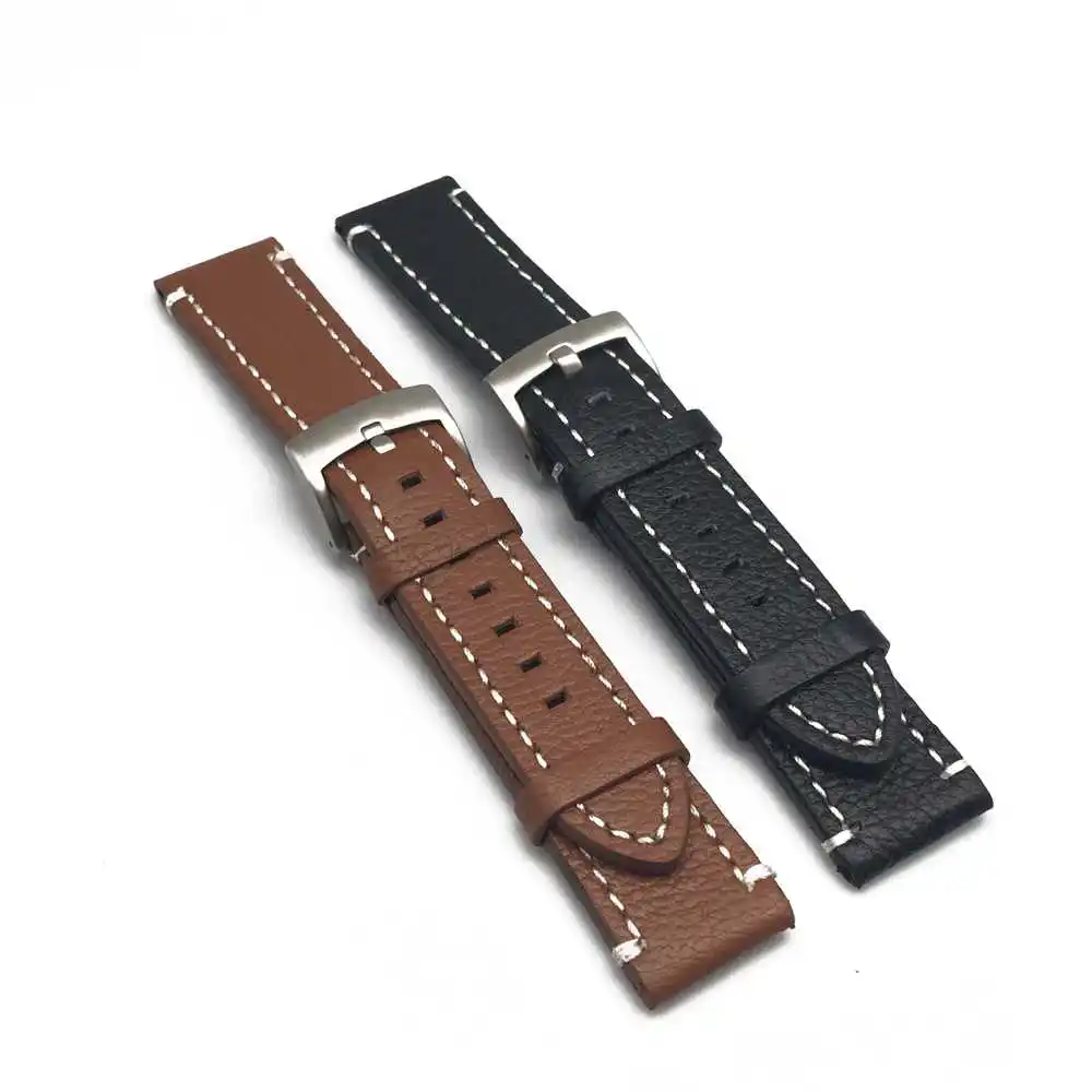 

18mm 20mm 22mm Man Women Leather Wrist Watch Band Strap Belt Durable Soft Pin Buckle Watch Strap Watchband