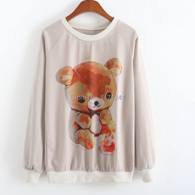 2014 winter women's loose-fitting long-sleeved pullover with a brand print design women sweater knitting cardigan | Женская одежда