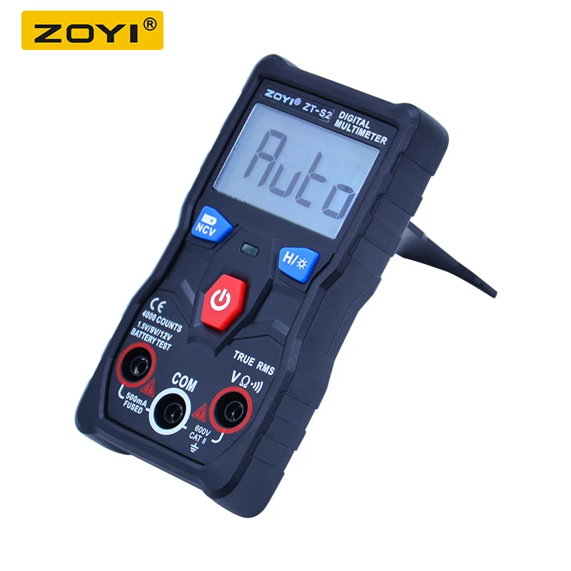 ZOYI ZT S2 цифровой мультиметр тестер Авто начиная true rms Multimetro AC DC 600 в вольтметр +