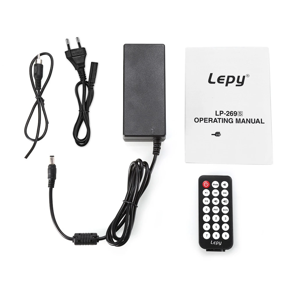 Lepy LP - 269S HiFi Digital Stereo Amplifier US/EU Plug 2-channel Powerful Sound Compatible With Car motorcycle Computer speaker |