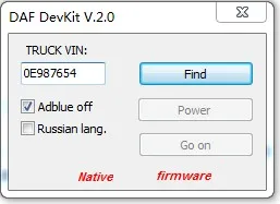DAVIE инструмент разработчика для daf dev2ool v.5.6.1 разблокирован |