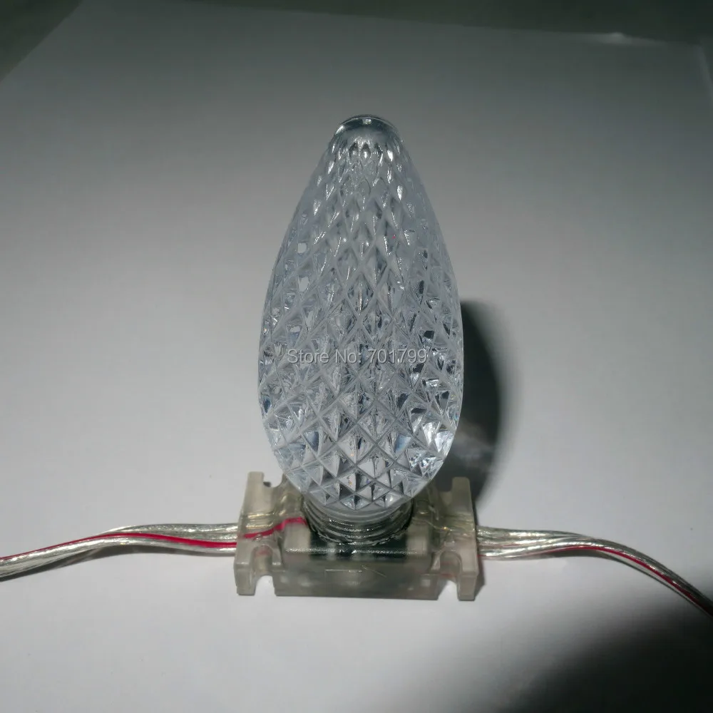 Новинка! 50 узлов C9 DC12V WS2811 LED technicolor pixel IP68 заполнение эпоксидной смолой прозрачный