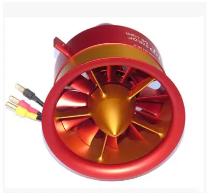 90mm 10s Радиоуправляемый Воздушный самолет 50 V, 142A, 7100 W, 9,3 KG 12 Blade 120mm/105mm/90mm/70mm 12S EDF электронный воздуховод двигателя вентилятора: 5060 750KV - Цвет: 90mm 10s