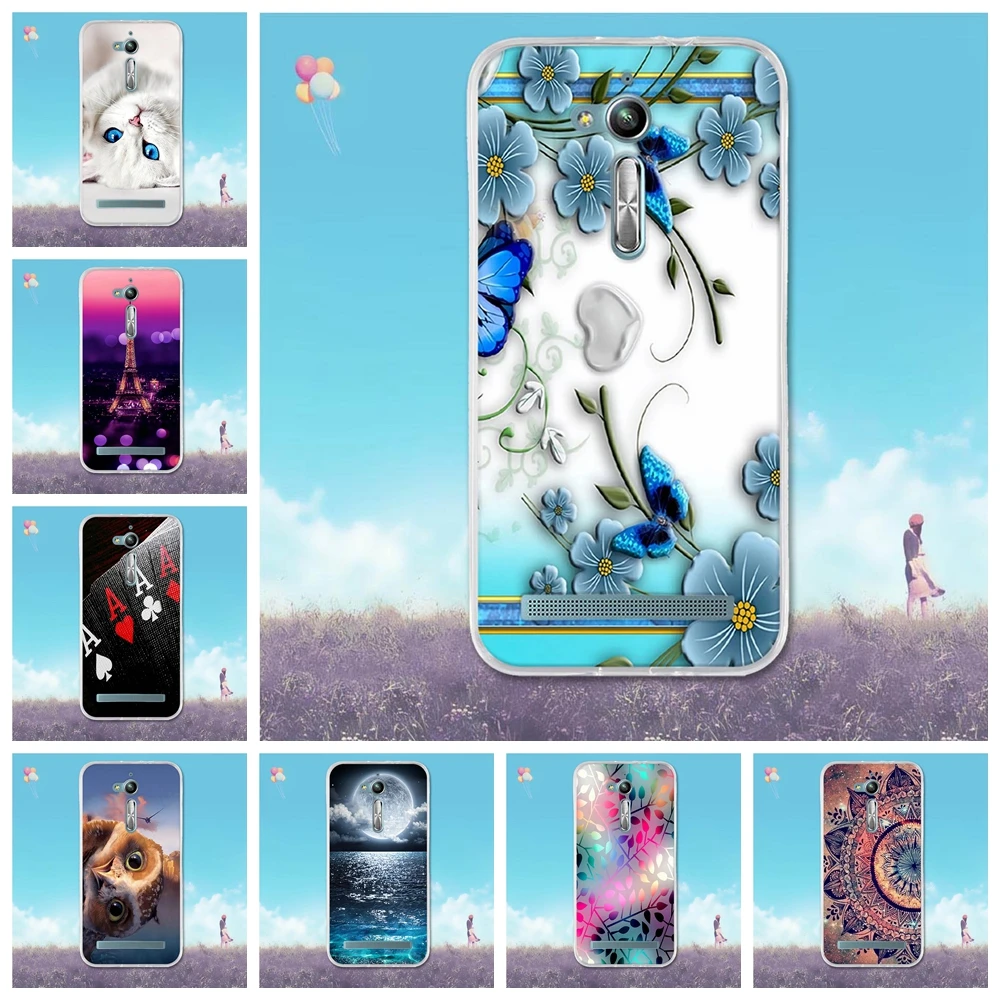 Чехол для Asus Zenfone Go ZB500KL ZB500KG силиконовая задняя крышка из ТПУ Для чехол мобильного