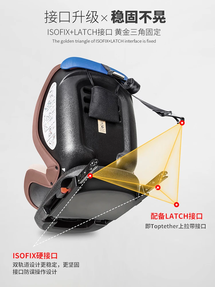 Детское автокресло для детей от 0 до 12 лет ISOFIX интерфейс можно сидеть наклоняясь