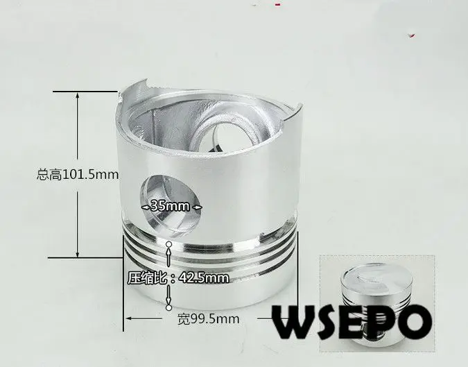 Качество OEM! Вихревой поршень для S1100 4 тактный небольшой дизельный двигатель с