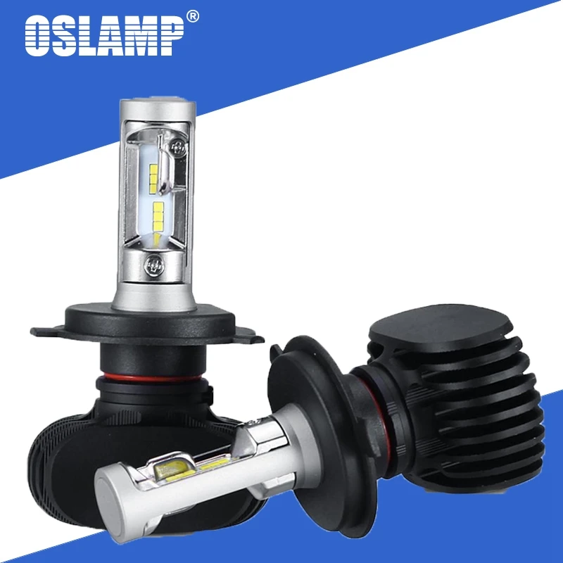 Oslamp S1 Автомобильные светодиодные фары H7 H13 9005 9006 H4 автомобильные лампы 6500K CSP чип 50