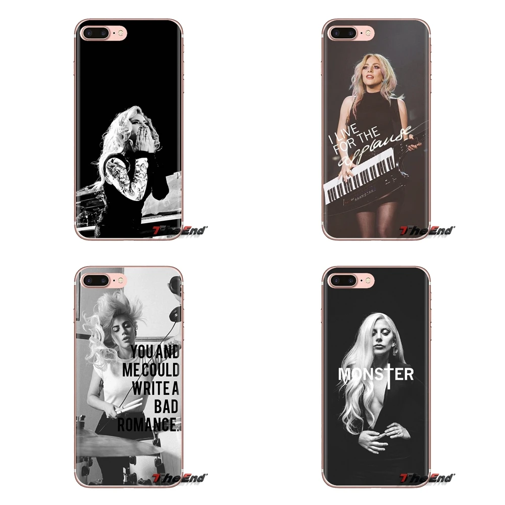 Прозрачный чехол из ТПУ для iPod Touch Apple iPhone 4 4S 5 5S SE 5C 6 6S 7 8 X XR XS Plus MAX Lady JOANNE gaga monster lyric