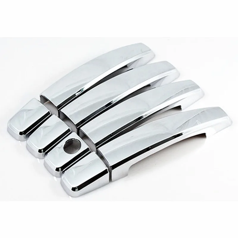 

1Set/ 4Pcs Car Door Handle Modify Sticker for Peugeot 308 Special ABS Electroplate Silver Protective Decorative Sticker