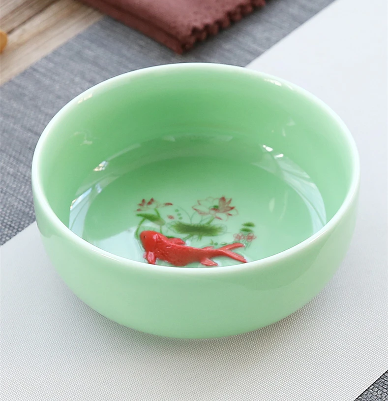 Чайный сервиз longquan celadon фарфоровые чашки для чайной церемонии кунг фу Горшочек