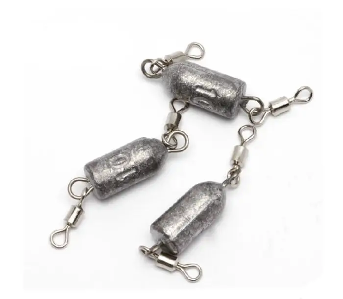 

25PCS 10g Fishing Lead Sinker With Double Swivels Accessories