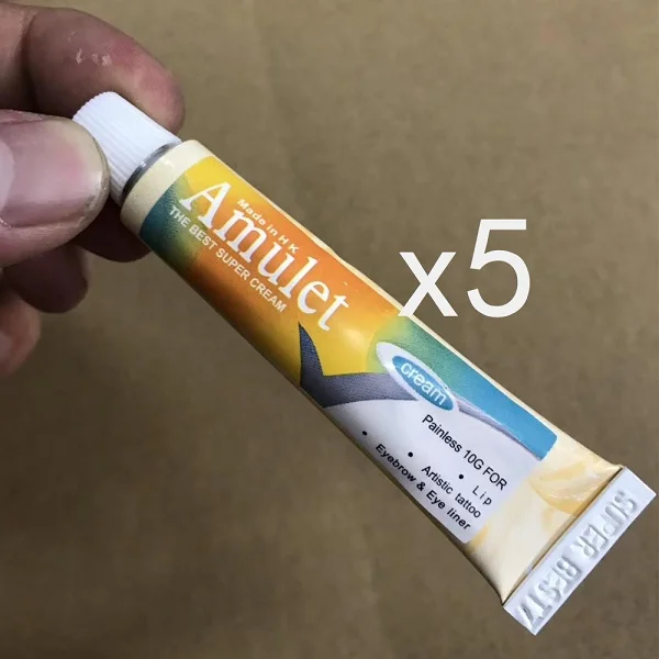 tattoo cream X 5 Полный комплект тату-машинки для татуажа, шейдерная катушка, машинка для татуировки, профессиональный инструмент для татуажа, электропитание, чернила - Цвет: tattoo cream X 5