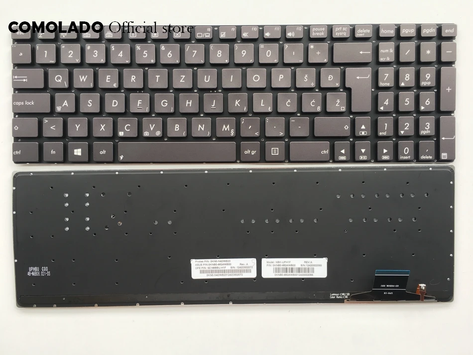 WB Западная балкана клавиатура для ASUS UX51 UX51VZ без рамки с подсветкой макет |