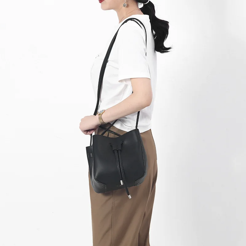 Youda 2019 Мода ретро Drawstring One сумка на плечо большой емкости PU материал сумки