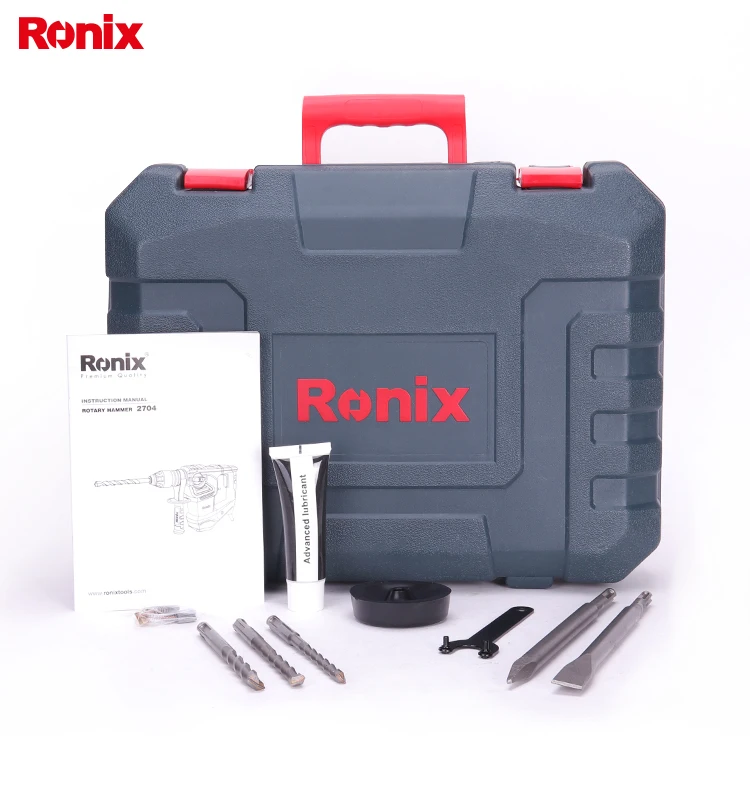 Ronix 26 мм Электроинструмент 1600 Вт Проводные электрический молоток перфоратор модель 2704