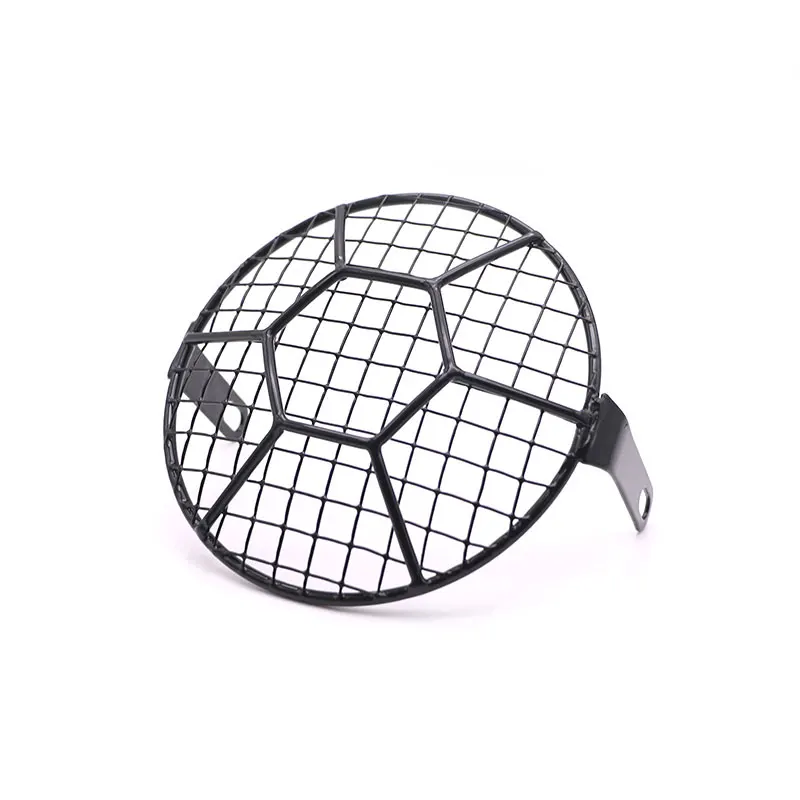 style 2 Metal Grid Nordson черного цвета в стиле ретро передние фары для мотоцикла металлическая сетка Лампа Комплект классическая круглая фара для Honda CB100 CB125S GN125 CG125 - Цвет: style 2 Metal Grid