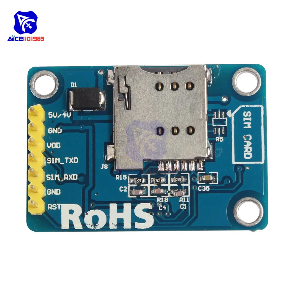 Беспроводной модуль GSM GPRS с антенной IPX для Arduino diymore SIM800L Bluetooth Ver 3 0 | Электронные