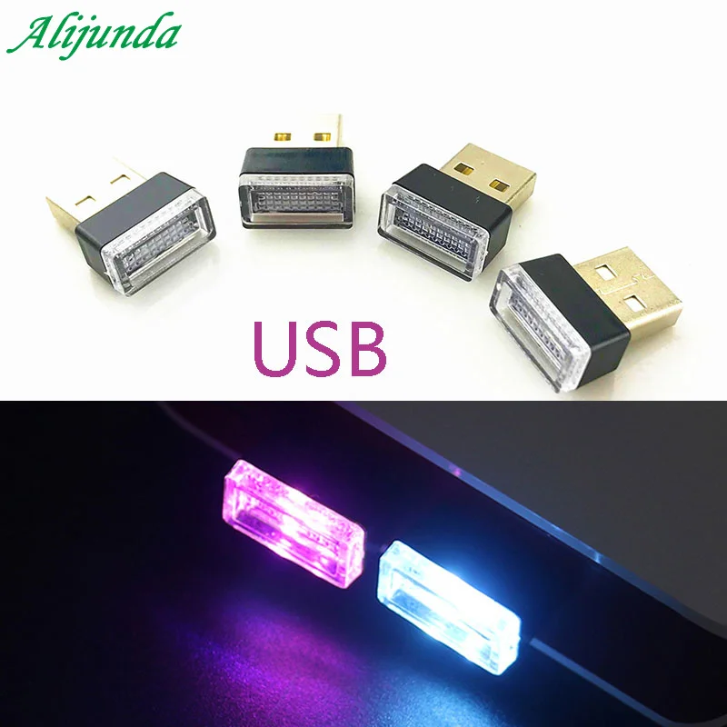 Светодиодный ночсветильник с питанием от USB лампа для салона автомобиля ножная