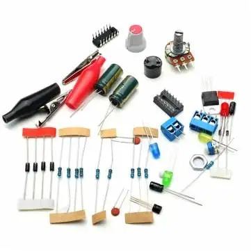 С фабрики ЕС 220 В DIY LM317 Регулируемое напряжение питания доска обучающий комплект с чехлом