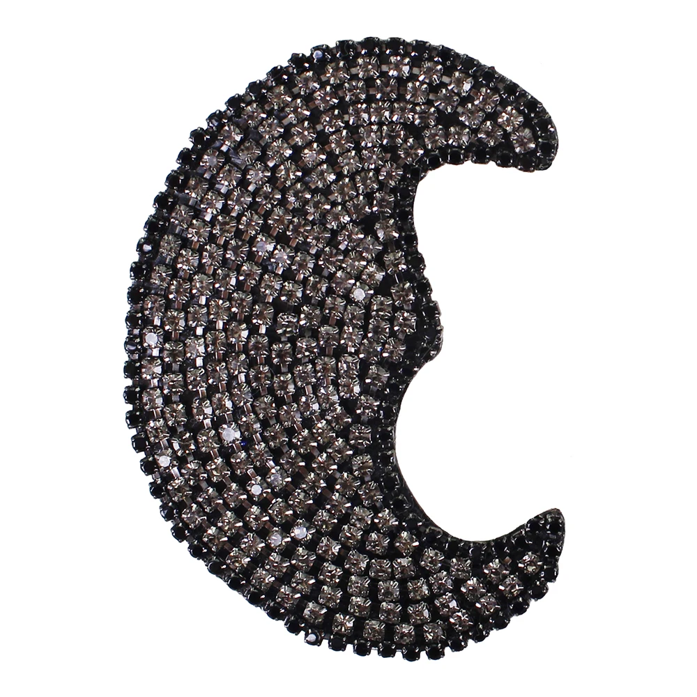 10 шт. вышивка бисером бриллианты луна значки хрустальные нашивки сшитые на обуви