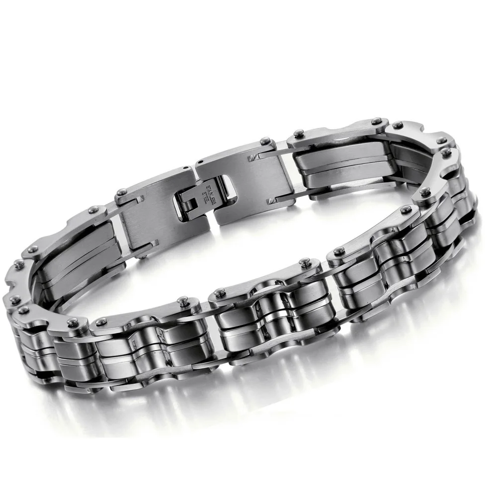 Ouriner jewelry браслет из нержавеющей стали Для мужчин серебряный цвет 23 см подарок