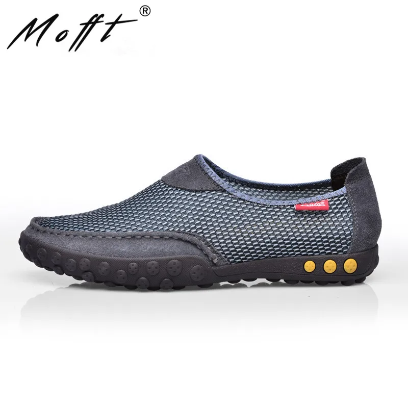 Дышащая Летняя Сетка мужские легкие повседневные туфли на плоской подошве обувь