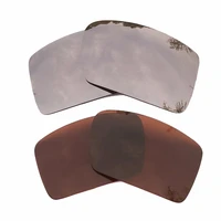 silver mirrored brown polarized replacement lenses for eyepatch 1eyepatch 2 frame 100 uva uvb