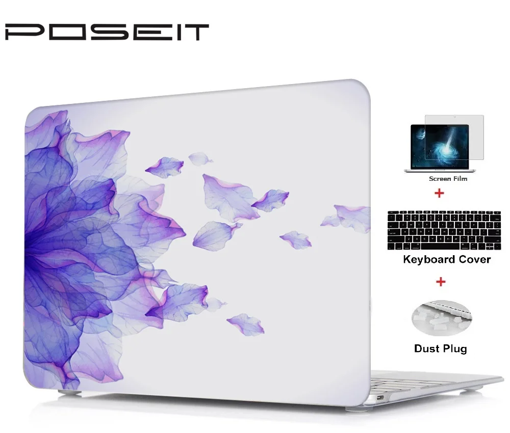 Новый цветной принт пластиковый жесткий корпус + крышка клавиатуры пленка для