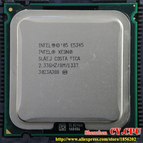INTEL Ксеон E5345 2 33 ГГц/8 м/1333 МГц/Процессор равен LGA775 Core Quad Q8200 Процессор работает на