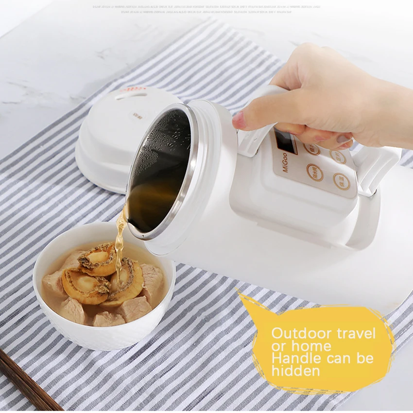 Портативный Электрический мини чайник дорожный котел из нержавеющей стали с