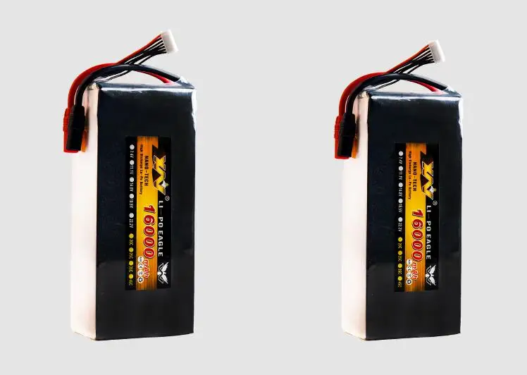 1 шт. RC Lipo батарея 22,2 v 16000mah 15c 6S1P Li-Po батарея AS150 Разъем для RC защиты растений БПЛА Rc Мультикоптер FPV RC Дрон