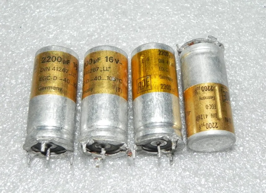 Горячая точка DIN41267 золото 16V2200UF 16V 2200 мкФ вертикальный high end фильтр алюминиевый