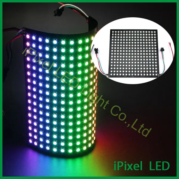 16*16 пикселей матрица WS2812 светодиодная цифровая фотовспышка DC5V SMD5050 RGB|light yaki lace