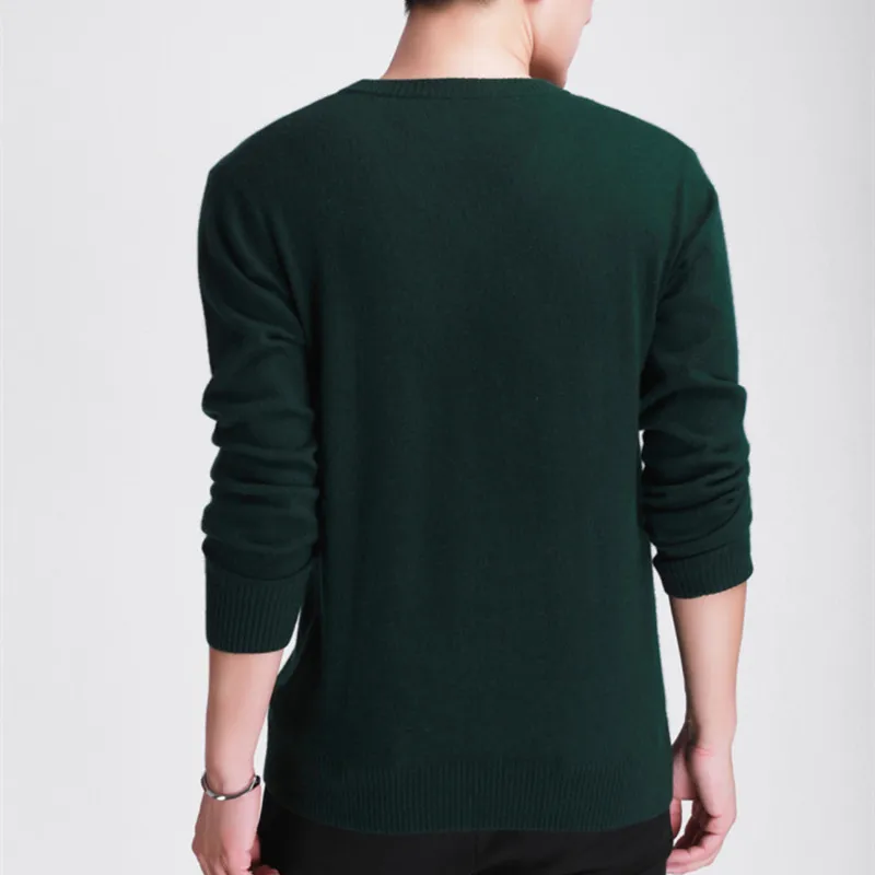 

Classic Men's Cashmere Sweaters V-Neck Casual Long Sleeve Pullovers Autumn Winter Tops High Quality Clothes M-XXXL Jumpe