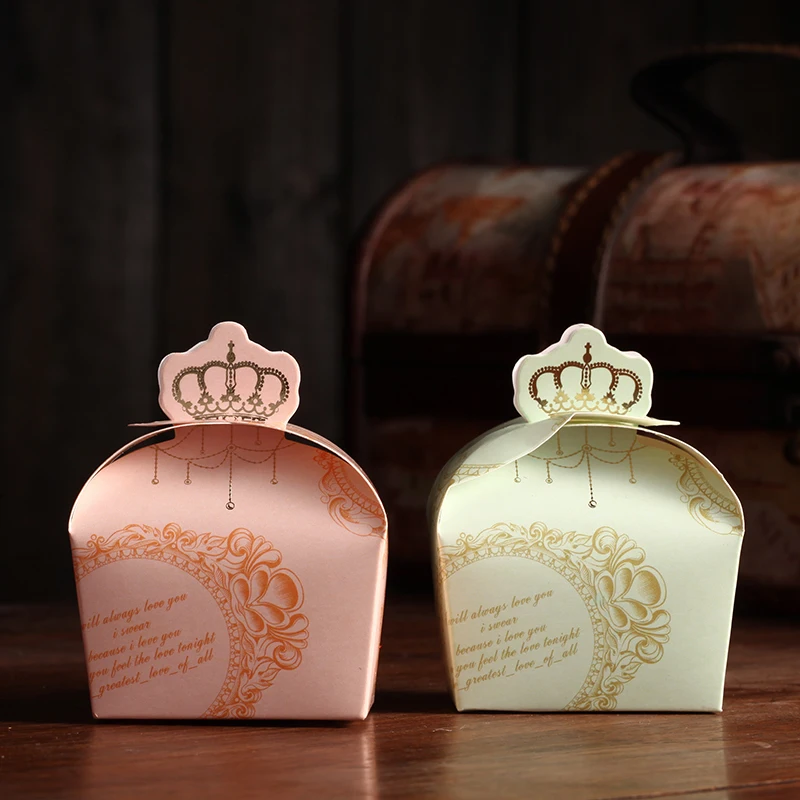 Королевская корона дизайн сладкие конфеты шоколадное печенье коробка свадебные