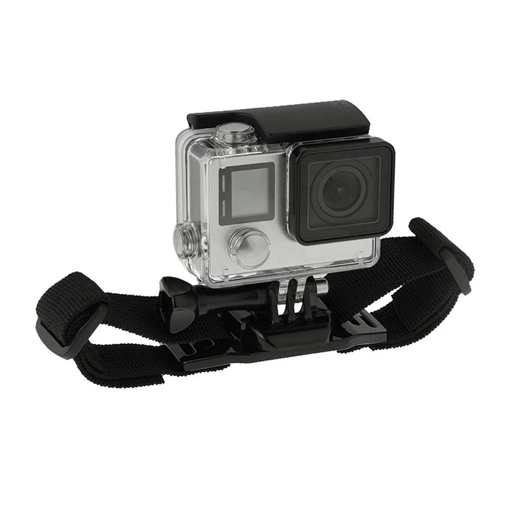 Регулируемый велосипедный шлем ремень крепление для GoPro Hero 7 5 6 4 Session для Xiaomi Yi SJCAM SJ4000 аксессуары для экшн-камеры