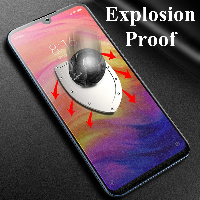 9D Matte frosted protective glass on for xiaomi redmi note 7 pro note7 7pro siomi xiomi not 7 not7 tempered film screenprotector
