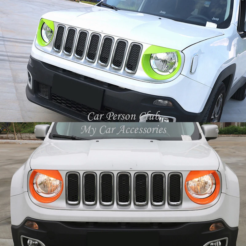 Решетки передние для Jeep Renegade 2015 2018 хромированные|Хромирование| |