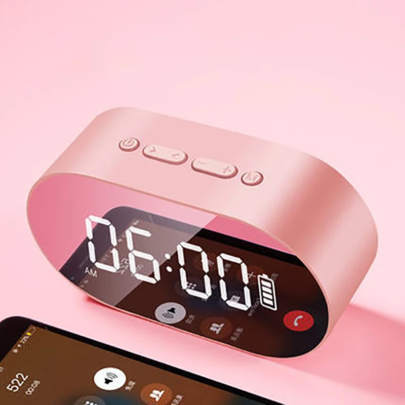 2019 новый синий Юэ P1 зеркало будильник bluetooth динамик домашнего офиса радио