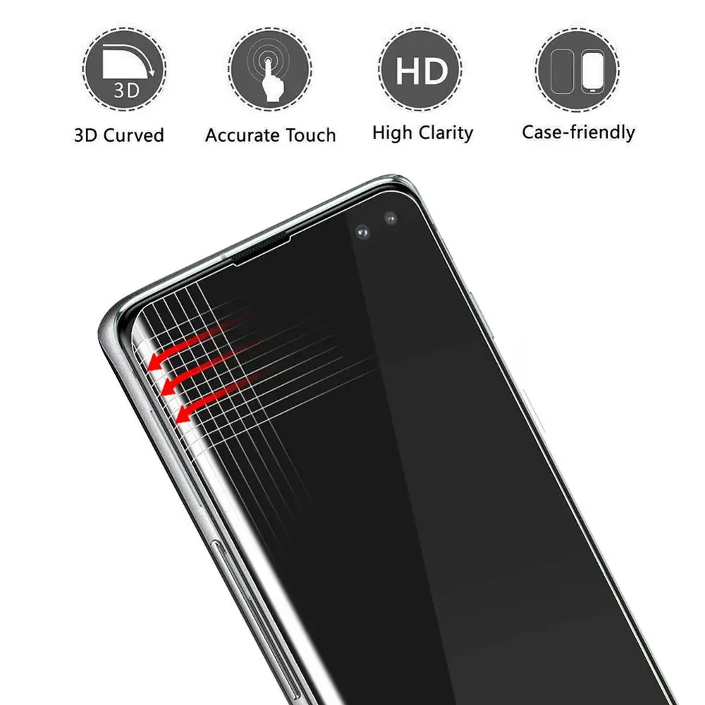 Закаленное стекло с УФ защитой для Samsung Galaxy S20 ULTRA S8 S9 S10 PLUS NOTE 20 S21|Защитные стёкла и