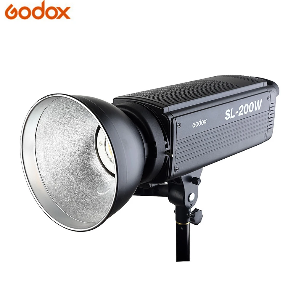 Godox SL 200W Светодиодная лампа для видеосъемки 5600K студийная наполнителя фото Bowen