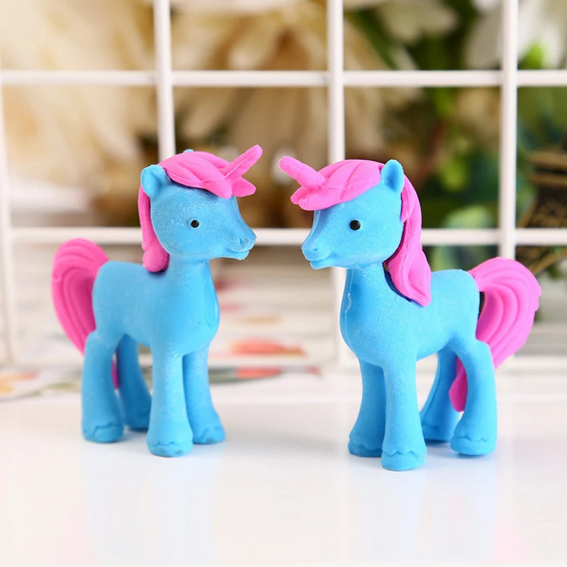 1 шт./лот милый мультяшный креативный карандаш с единорогом ластик Kawaii для