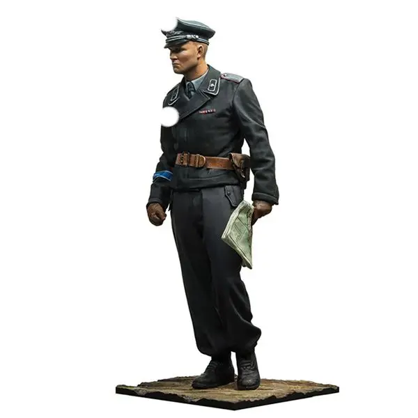 1/16 Panzer Leutnant 1943 солдат из смолы GK тема военных войн во время Второй мировой войны