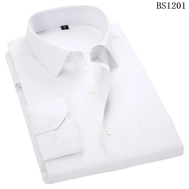 Большие размеры 8XL 7XL 6XL 5XL 4XL Мужская деловая Повседневная рубашка с длинными рукавами классические полосатые мужские рубашки фиолетового и синего цвета - Цвет: BS1201