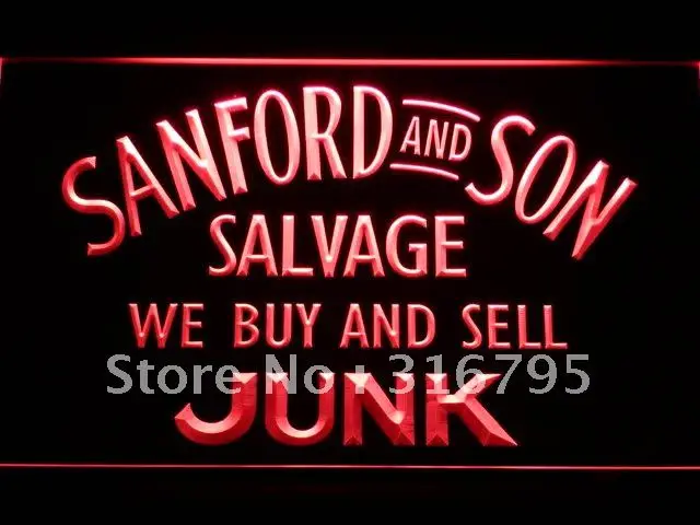 G207 Sanford and Son купить светодиодный неоновый знак с выключателем вкл/выкл 20 + цветов 5