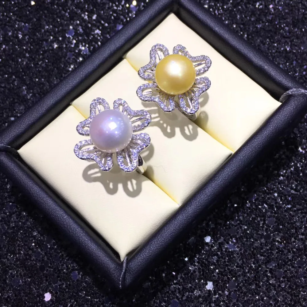 SHDIYAYUN Pearl Ring Quality Natural Freshwater 925 Sterling Silver Square Gemstone Jewelry For Women Drop Shipping | Украшения и