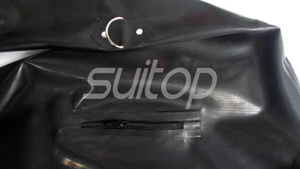 Suitop резиновый латексный комбинезон полный Чехол боди для мужчин